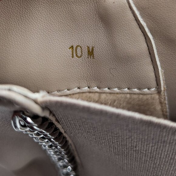 Vaneli Women Zetta Natta Ivory Leather Chelsea Platfrom Ankle Boots size 10 - Picture 7 of 11